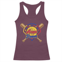 Arepa Power Venezuela Baseball Lover Racerback Tank Top Venezuelan Pride