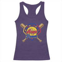 Arepa Power Venezuela Baseball Lover Racerback Tank Top Venezuelan Pride