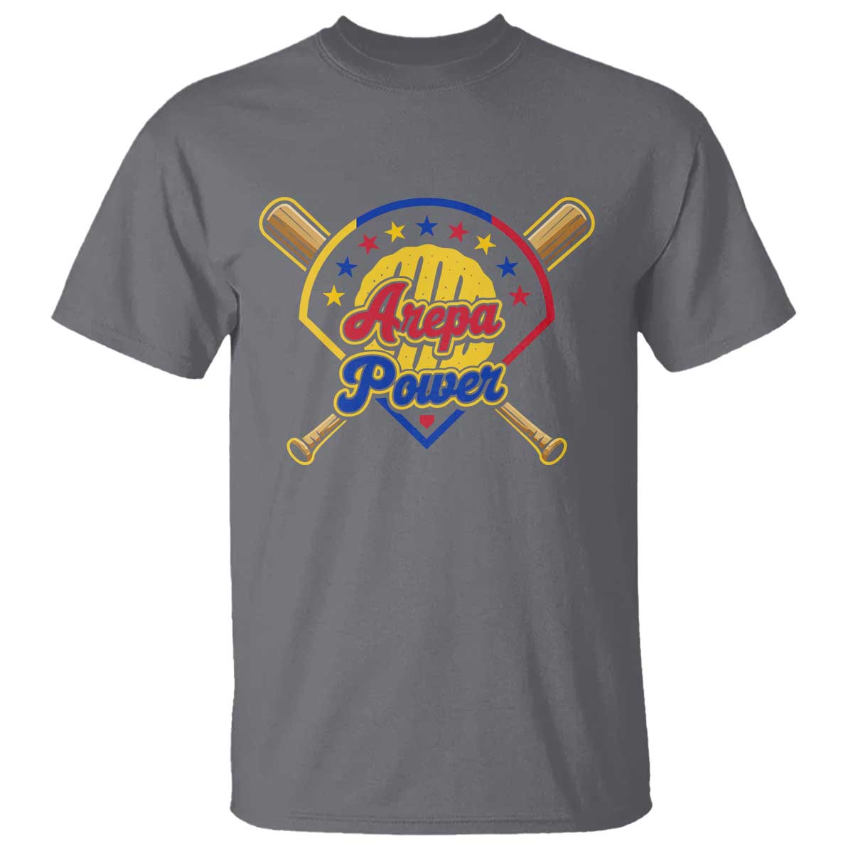 Arepa Power Venezuela Baseball Lover T Shirt Venezuelan Pride