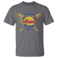 Arepa Power Venezuela Baseball Lover T Shirt Venezuelan Pride