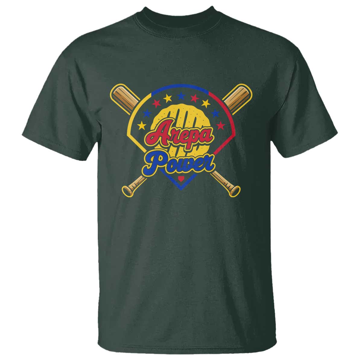 Arepa Power Venezuela Baseball Lover T Shirt Venezuelan Pride