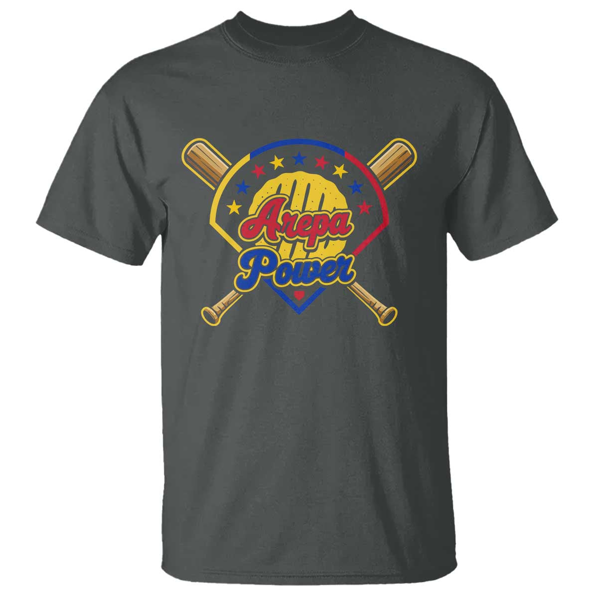 Arepa Power Venezuela Baseball Lover T Shirt Venezuelan Pride