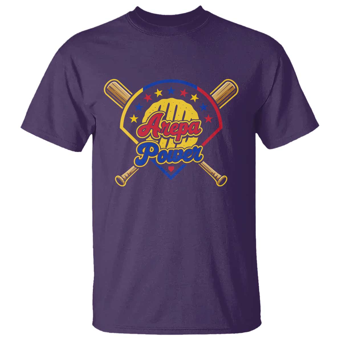 Arepa Power Venezuela Baseball Lover T Shirt Venezuelan Pride