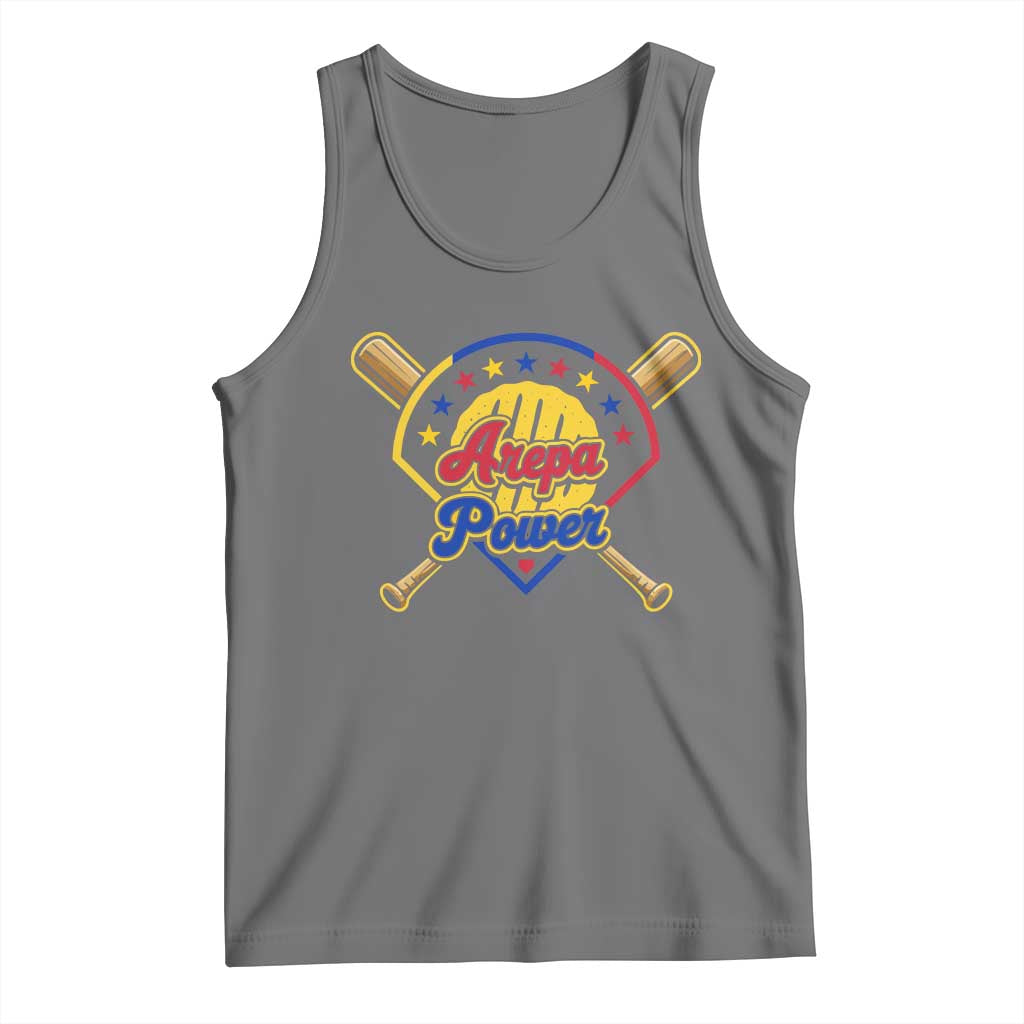 Arepa Power Venezuela Baseball Lover Tank Top Venezuelan Pride