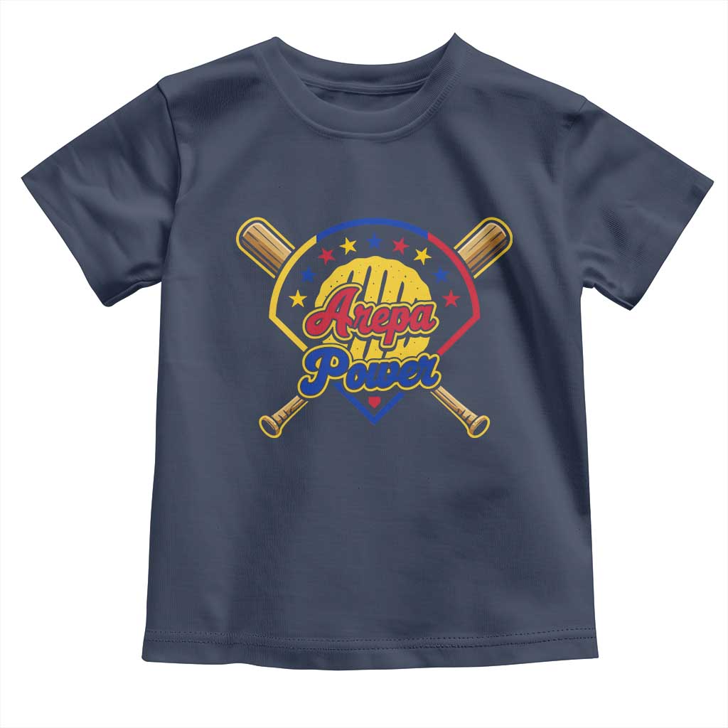 Arepa Power Venezuela Baseball Lover Toddler T Shirt Venezuelan Pride
