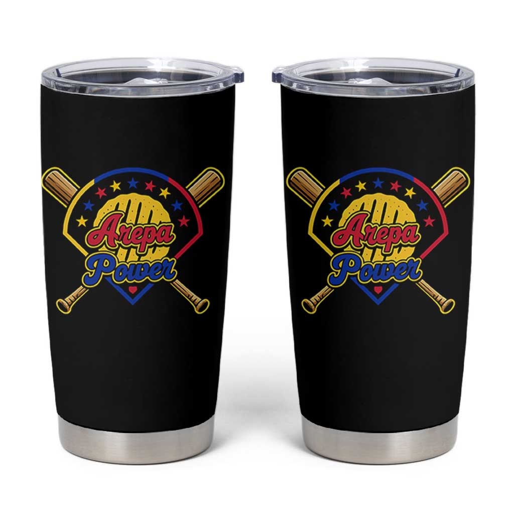 Arepa Power Venezuela Baseball Lover Tumbler Cup Venezuelan Pride