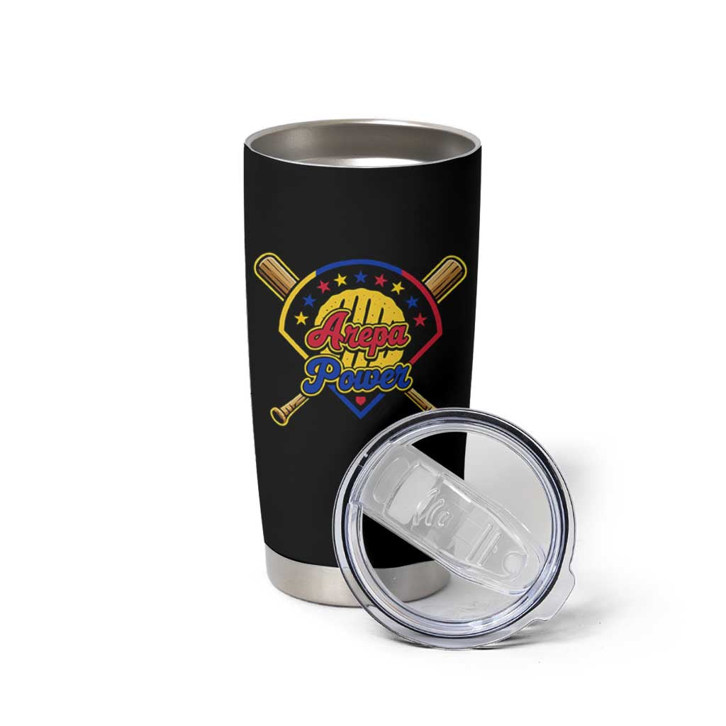 Arepa Power Venezuela Baseball Lover Tumbler Cup Venezuelan Pride