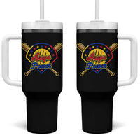 Arepa Power Venezuela Baseball Lover Tumbler With Handle Venezuelan Pride