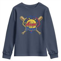 Arepa Power Venezuela Baseball Lover Youth Sweatshirt Venezuelan Pride
