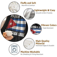Patria y Vida Cuba Libre Throw Blanket Freedom Patriotic Cuban Flag