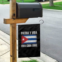 Patria y Vida Cuba Libre Garden Flag Freedom Patriotic Cuban Flag