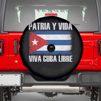 Patria y Vida Cuba Libre Spare Tire Cover Freedom Patriotic Cuban Flag