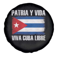 Patria y Vida Cuba Libre Spare Tire Cover Freedom Patriotic Cuban Flag