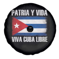 Patria y Vida Cuba Libre Spare Tire Cover Freedom Patriotic Cuban Flag