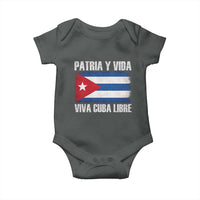 Patria y Vida Cuba Libre Baby Onesie Freedom Patriotic Cuban Flag