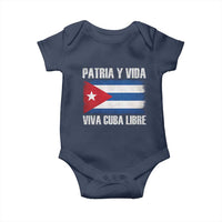 Patria y Vida Cuba Libre Baby Onesie Freedom Patriotic Cuban Flag