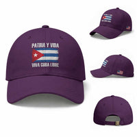 Patria y Vida Cuba Libre Baseball Cap Freedom Patriotic Cuban Flag