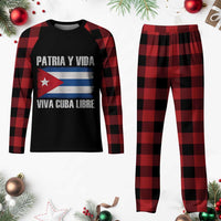 Patria y Vida Cuba Libre Plaid Pajama Set Freedom Patriotic Cuban Flag