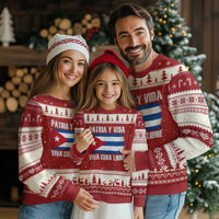 Patria y Vida Cuba Libre Ugly Christmas Sweater Freedom Patriotic Cuban Flag