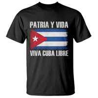 Patria y Vida Cuba Libre T Shirt Freedom Patriotic Cuban Flag
