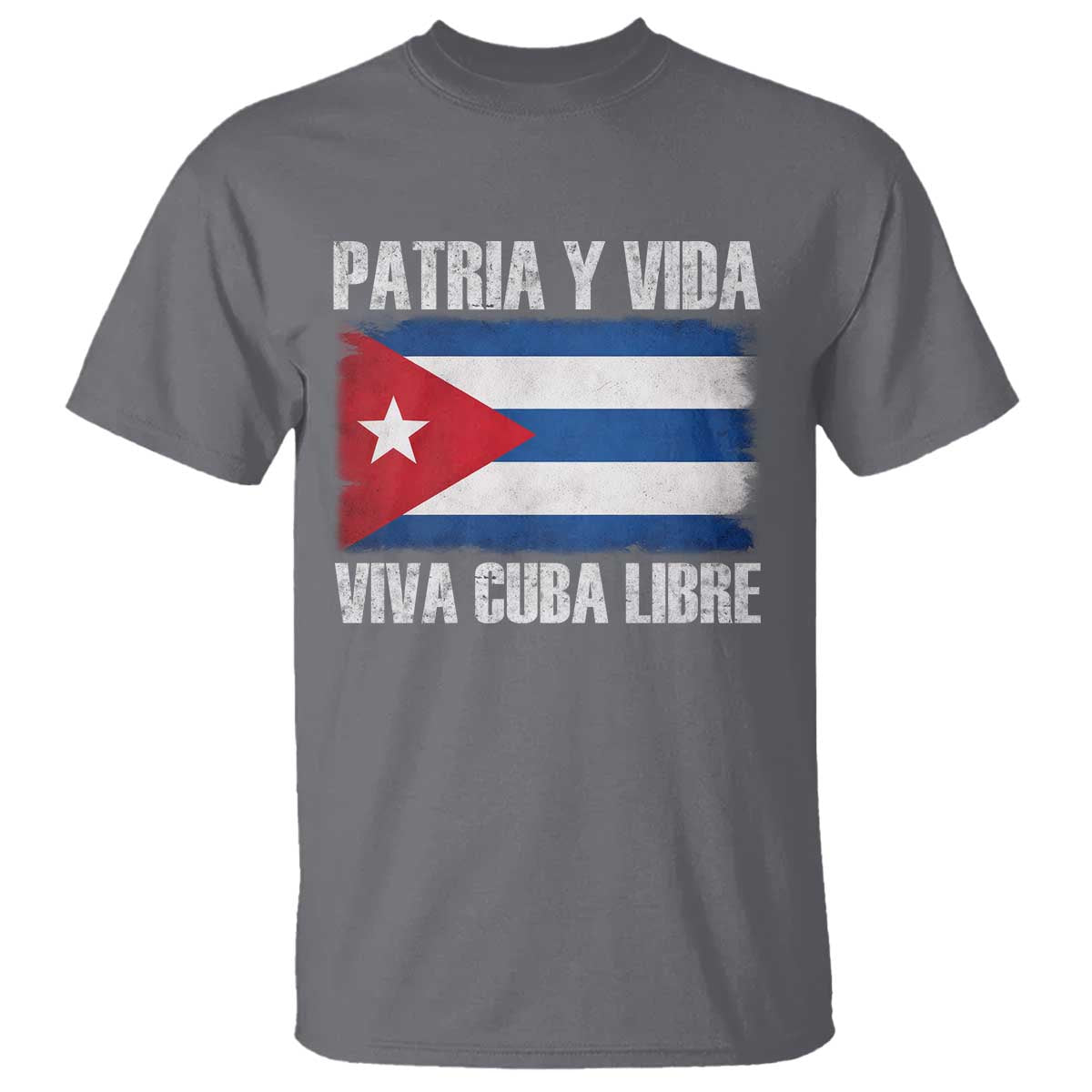 Patria y Vida Cuba Libre T Shirt Freedom Patriotic Cuban Flag