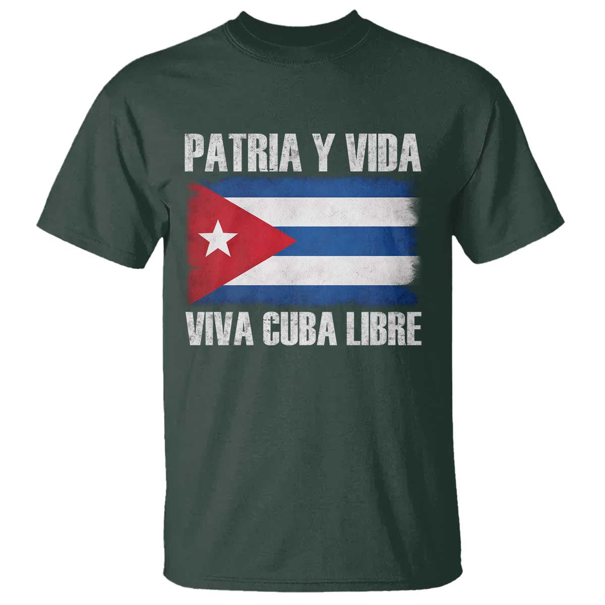 Patria y Vida Cuba Libre T Shirt Freedom Patriotic Cuban Flag