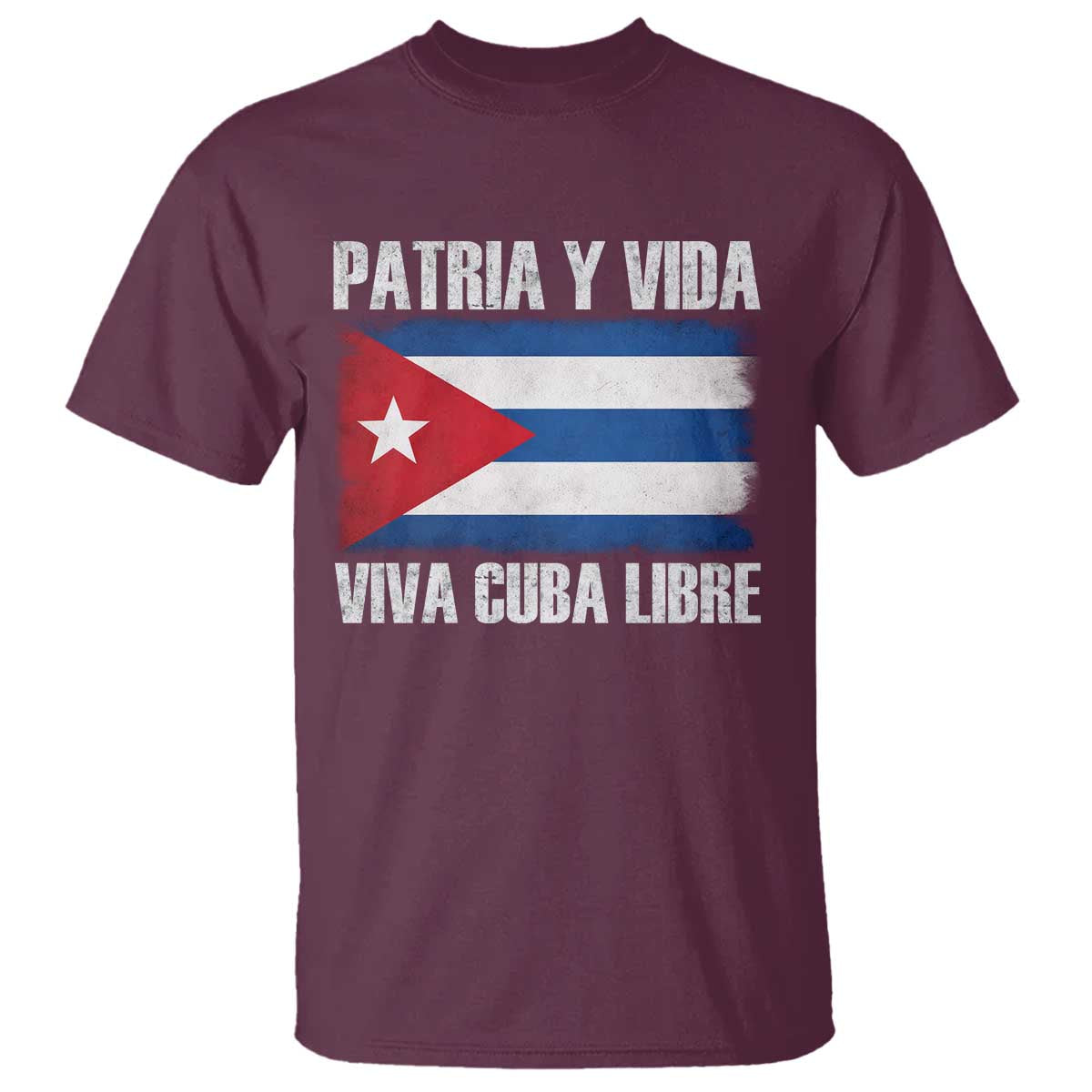 Patria y Vida Cuba Libre T Shirt Freedom Patriotic Cuban Flag