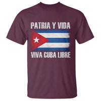 Patria y Vida Cuba Libre T Shirt Freedom Patriotic Cuban Flag
