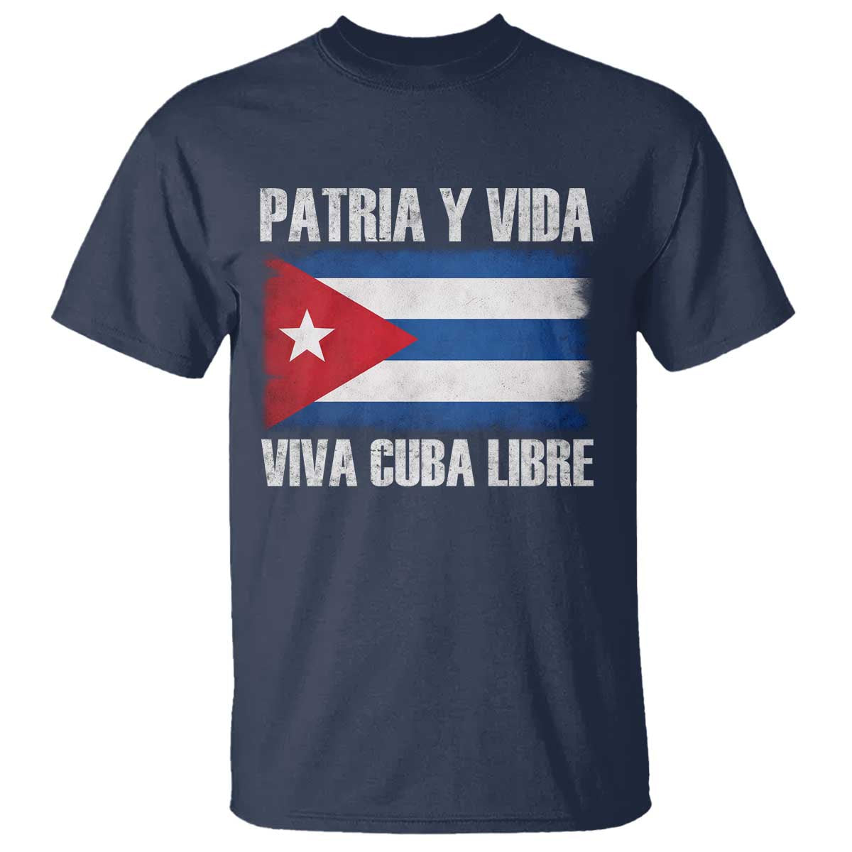 Patria y Vida Cuba Libre T Shirt Freedom Patriotic Cuban Flag