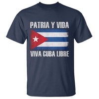 Patria y Vida Cuba Libre T Shirt Freedom Patriotic Cuban Flag