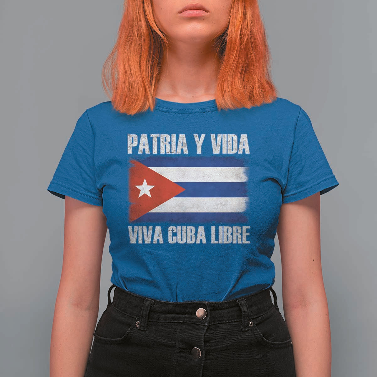 Patria y Vida Cuba Libre T Shirt For Women Freedom Patriotic Cuban Flag