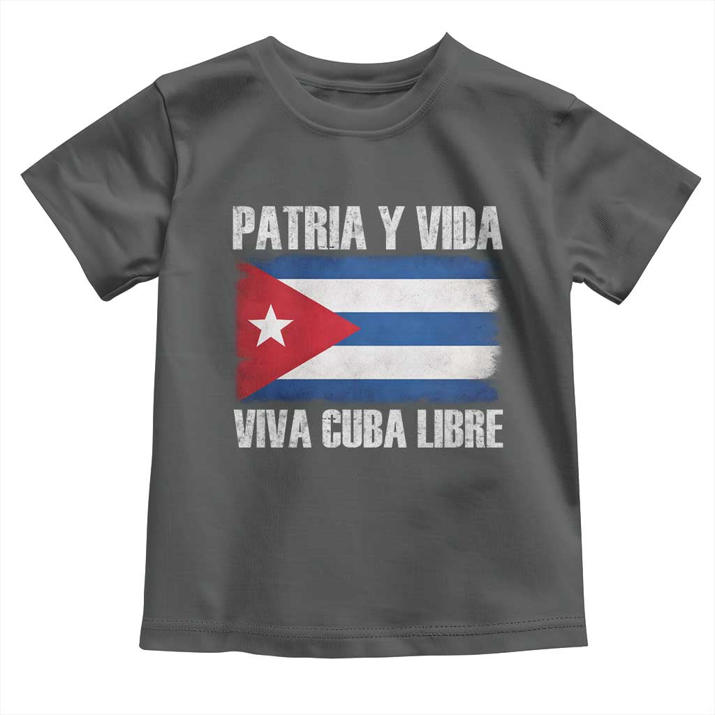 Patria y Vida Cuba Libre Toddler T Shirt Freedom Patriotic Cuban Flag