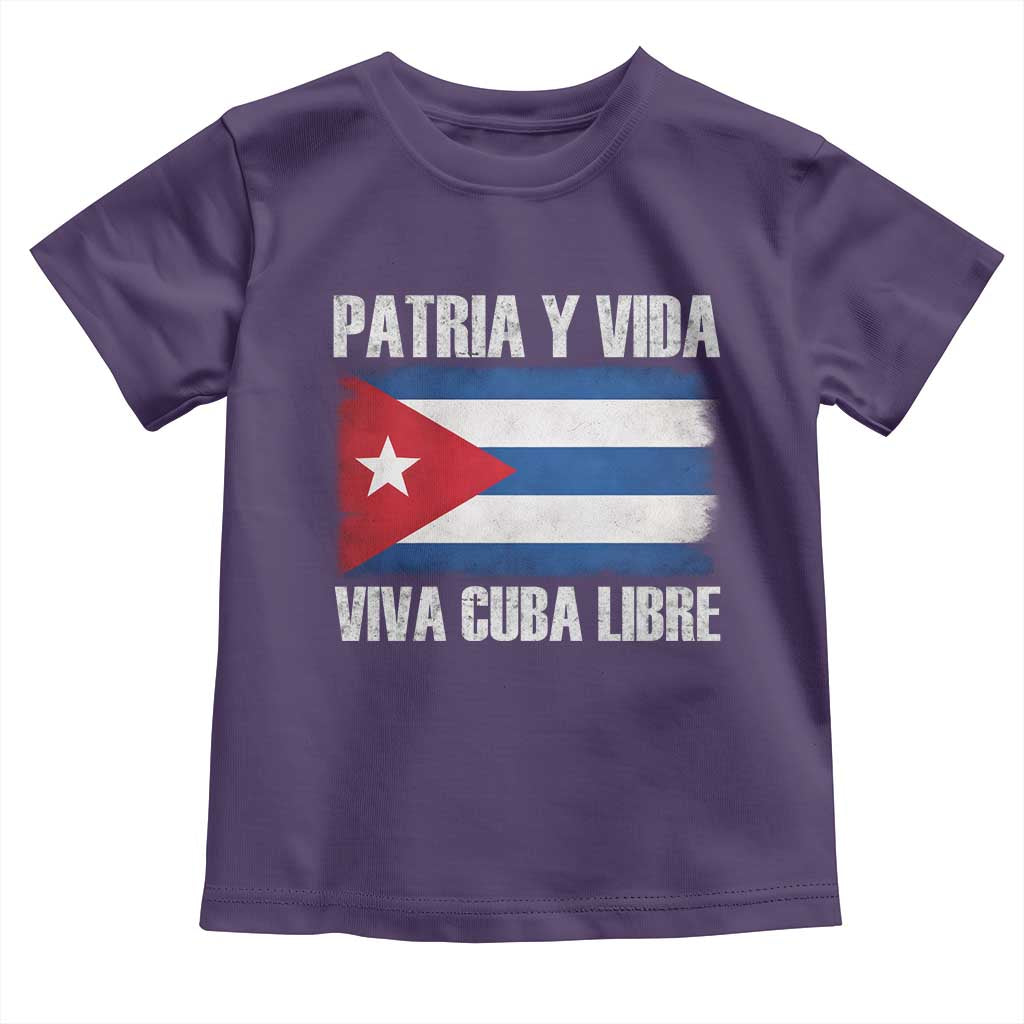 Patria y Vida Cuba Libre Toddler T Shirt Freedom Patriotic Cuban Flag