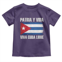 Patria y Vida Cuba Libre Toddler T Shirt Freedom Patriotic Cuban Flag