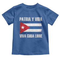 Patria y Vida Cuba Libre Toddler T Shirt Freedom Patriotic Cuban Flag