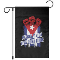 Patria y Vida Cuba Libre Garden Flag Cuba Flag Fist Freedom Movement