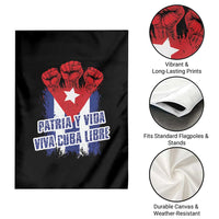 Patria y Vida Cuba Libre Garden Flag Cuba Flag Fist Freedom Movement