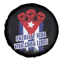 Patria y Vida Cuba Libre Spare Tire Cover Cuba Flag Fist Freedom Movement
