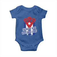 Patria y Vida Cuba Libre Baby Onesie Cuba Flag Fist Freedom Movement