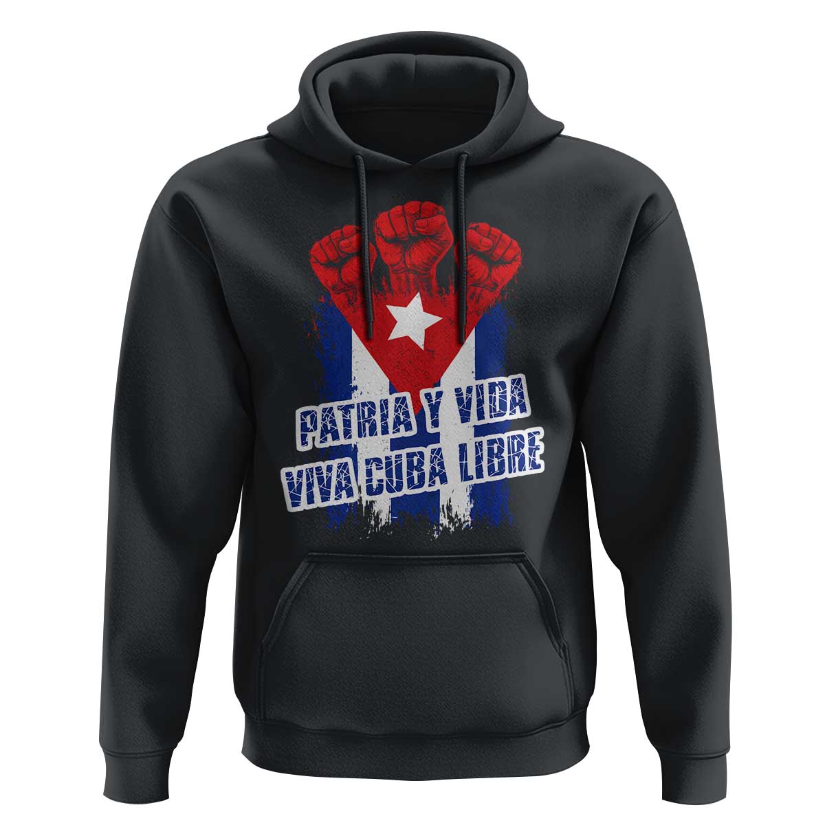 Patria y Vida Cuba Libre Hoodie Cuba Flag Fist Freedom Movement