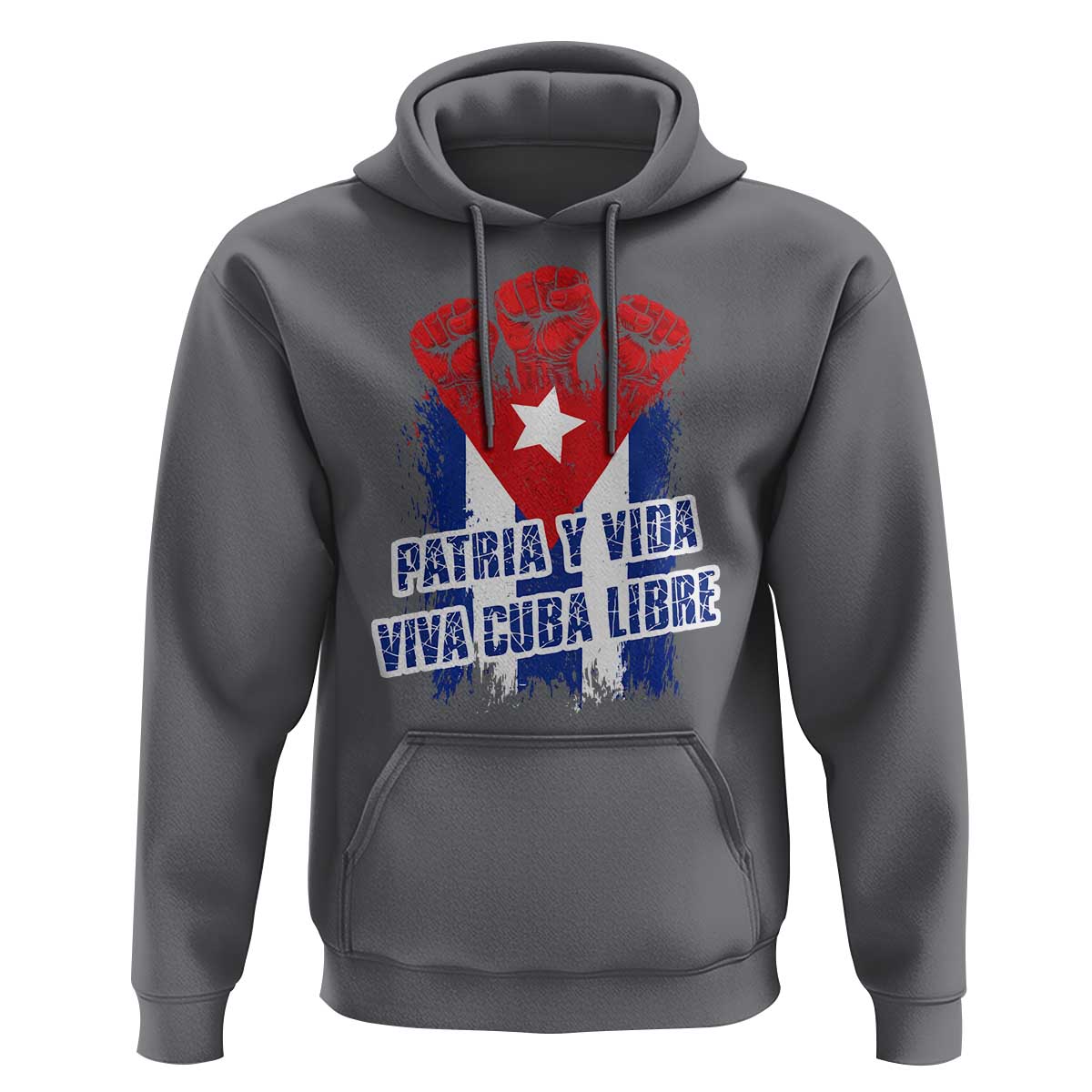 Patria y Vida Cuba Libre Hoodie Cuba Flag Fist Freedom Movement