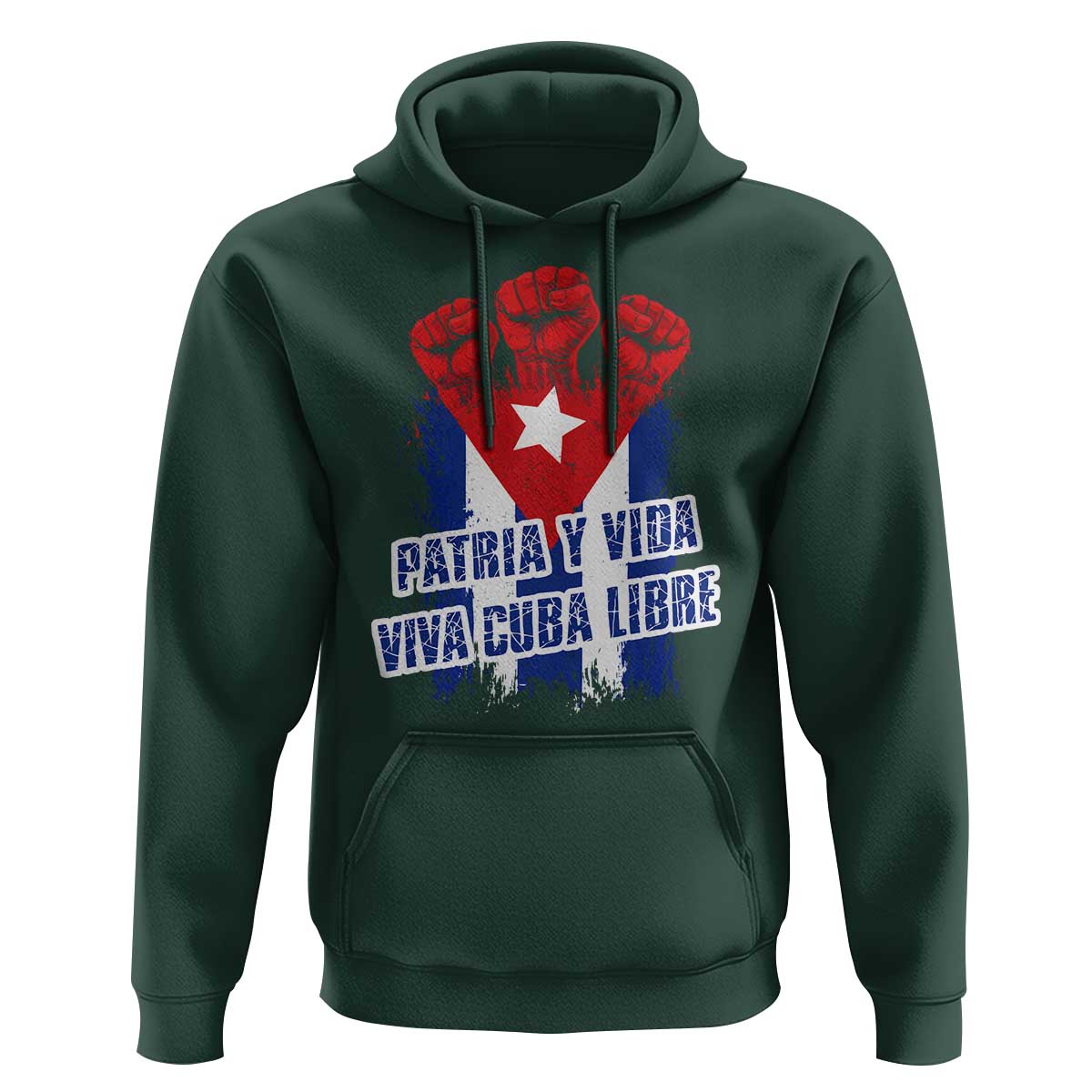 Patria y Vida Cuba Libre Hoodie Cuba Flag Fist Freedom Movement