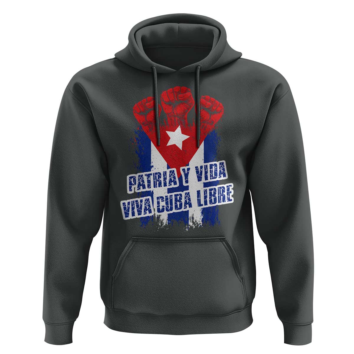 Patria y Vida Cuba Libre Hoodie Cuba Flag Fist Freedom Movement