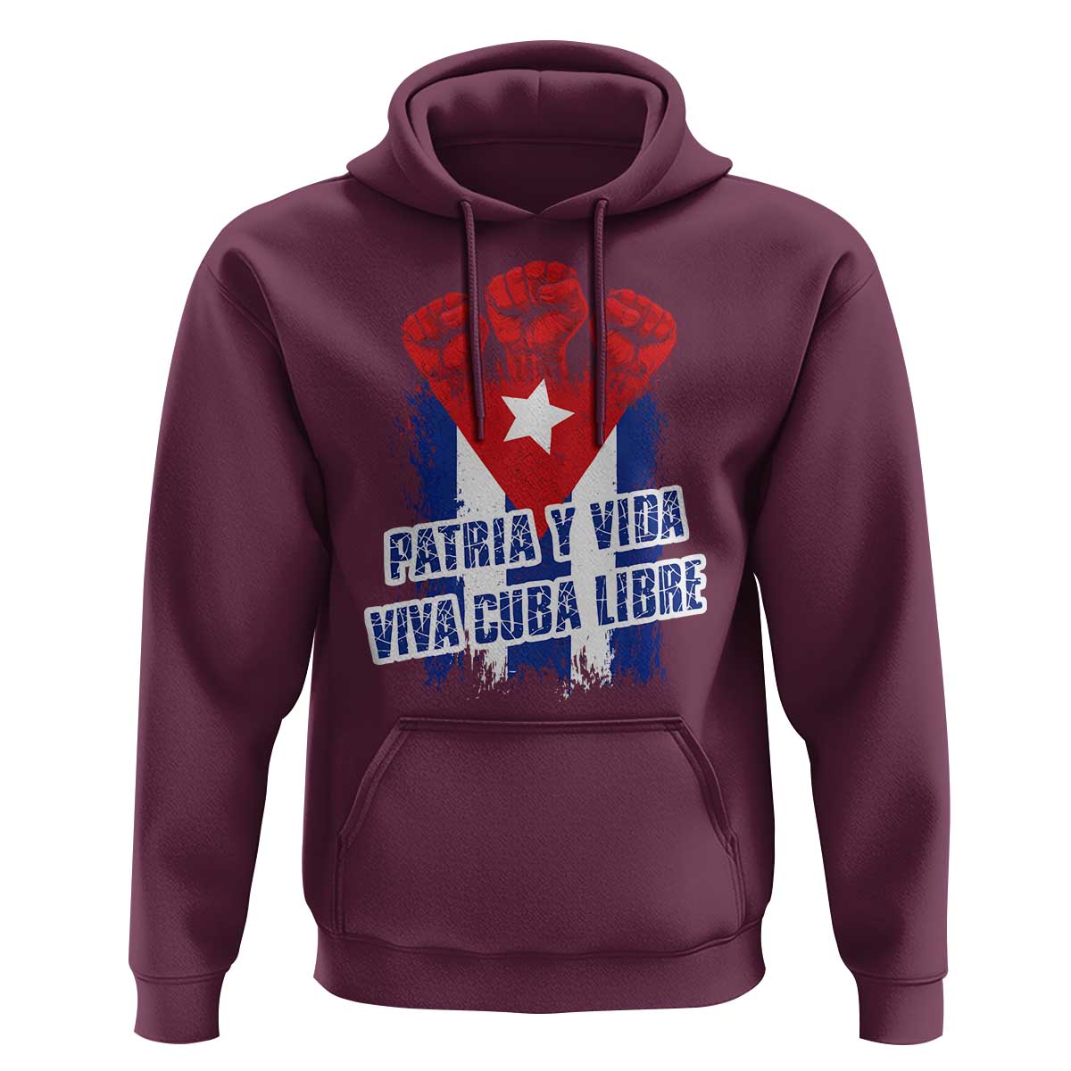 Patria y Vida Cuba Libre Hoodie Cuba Flag Fist Freedom Movement