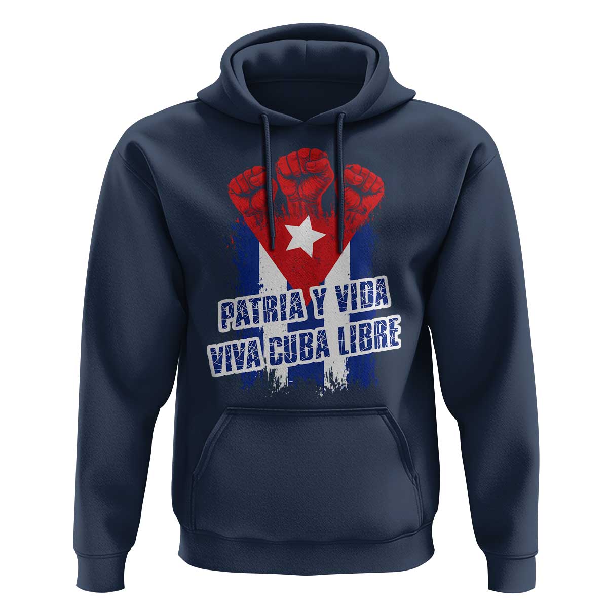 Patria y Vida Cuba Libre Hoodie Cuba Flag Fist Freedom Movement