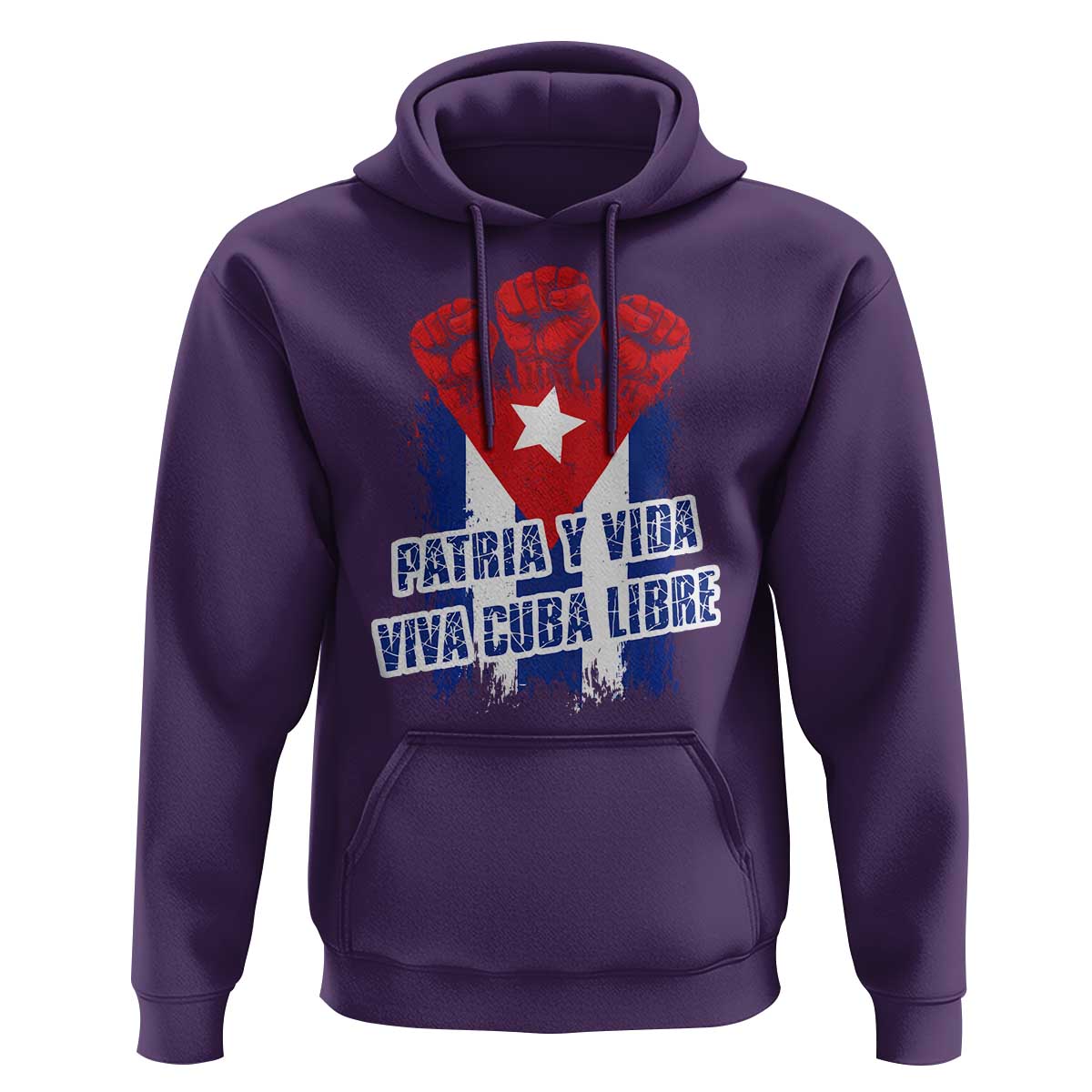 Patria y Vida Cuba Libre Hoodie Cuba Flag Fist Freedom Movement
