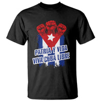 Patria y Vida Cuba Libre T Shirt Cuba Flag Fist Freedom Movement