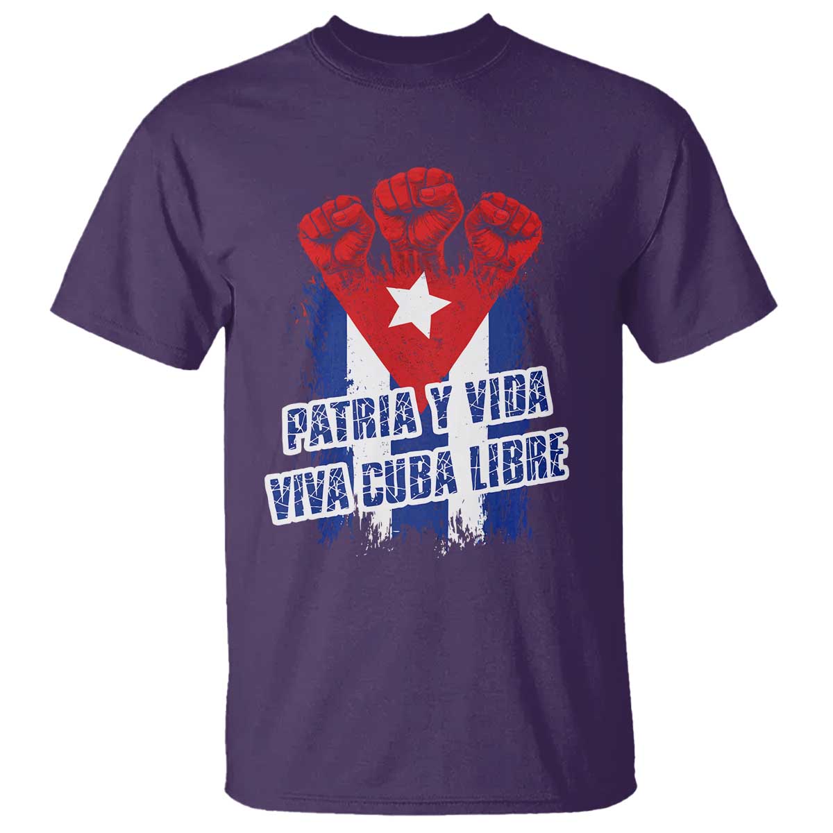 Patria y Vida Cuba Libre T Shirt Cuba Flag Fist Freedom Movement