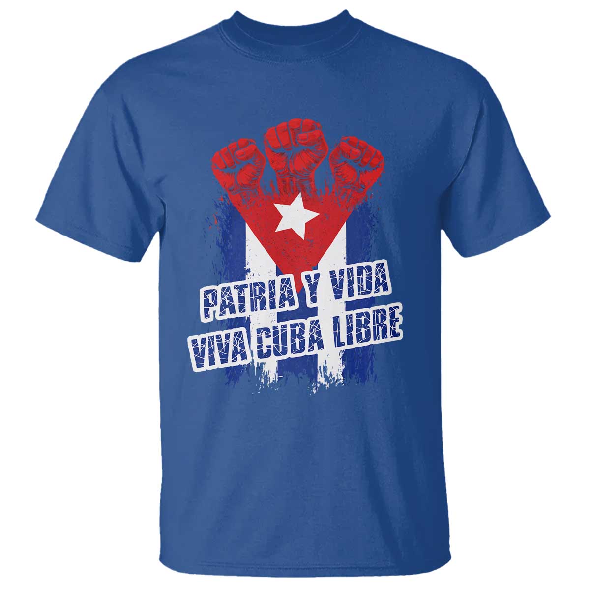 Patria y Vida Cuba Libre T Shirt Cuba Flag Fist Freedom Movement