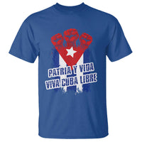 Patria y Vida Cuba Libre T Shirt Cuba Flag Fist Freedom Movement